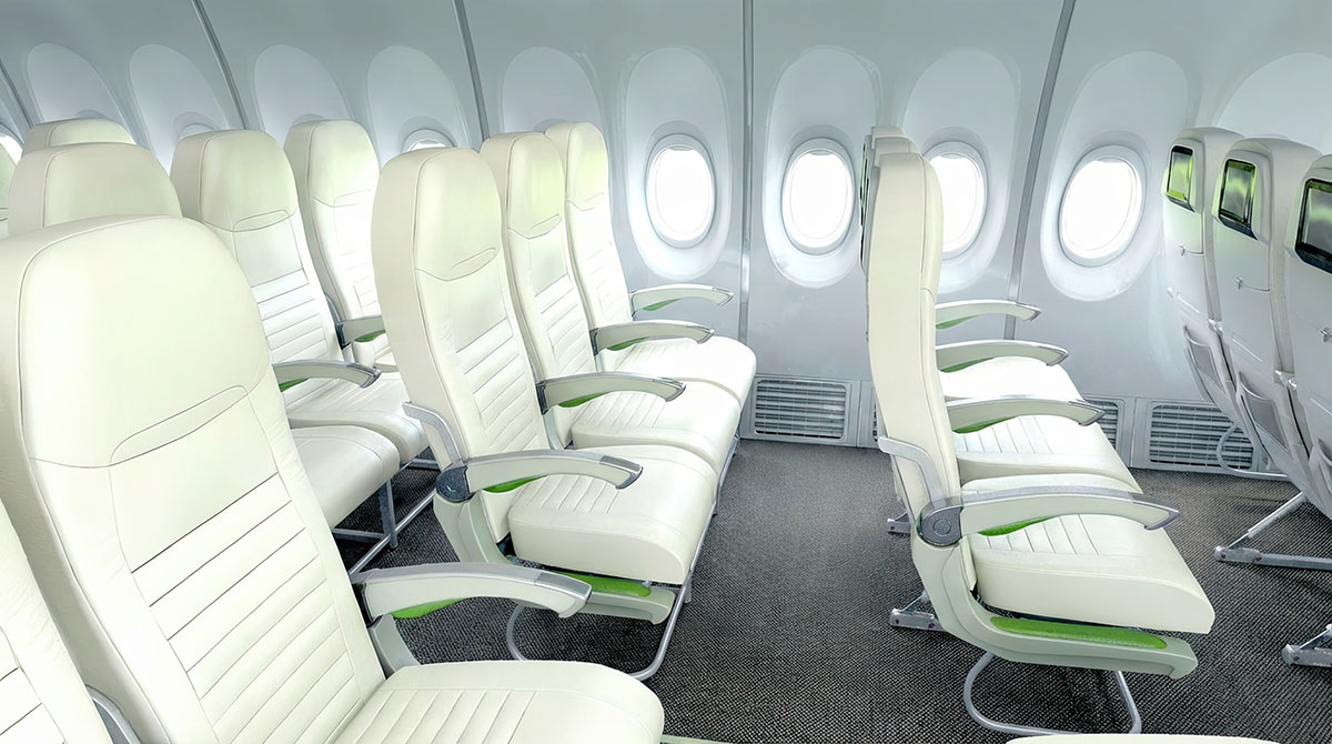 Airplane interior design and visualisation