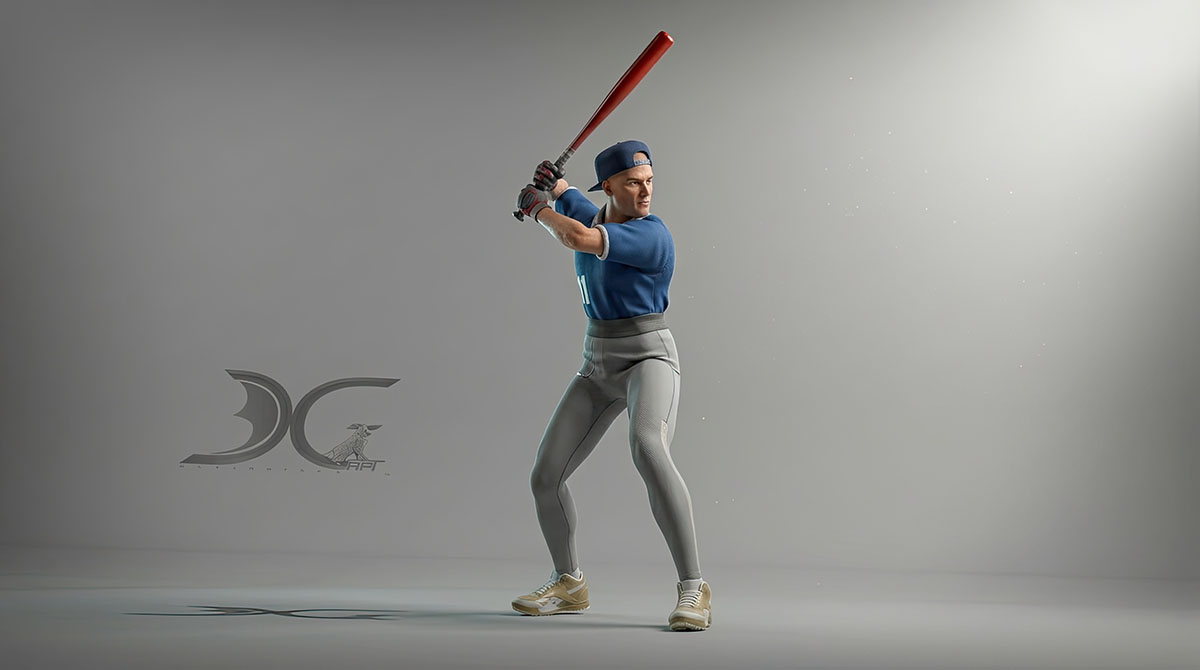 3D characters - Baseball player