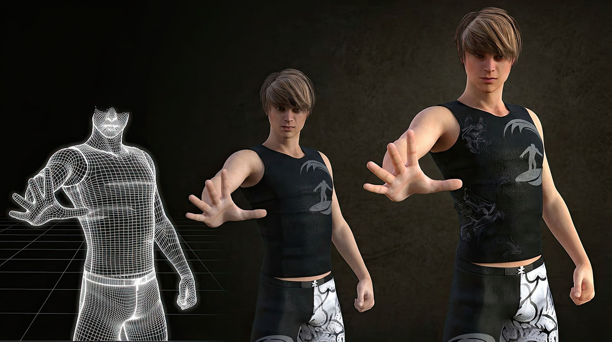 3D characters - teenager