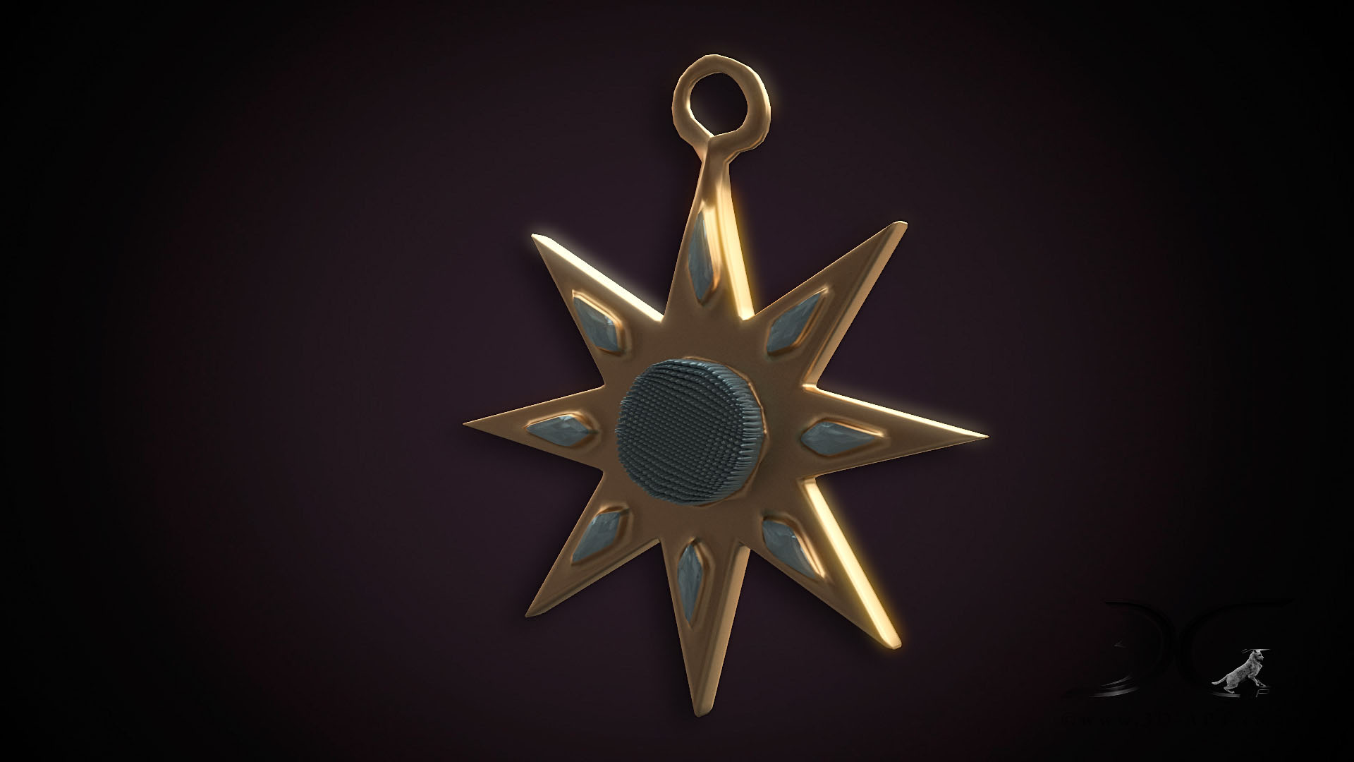 3d_objects_Star_ jewelry_pendant_32
