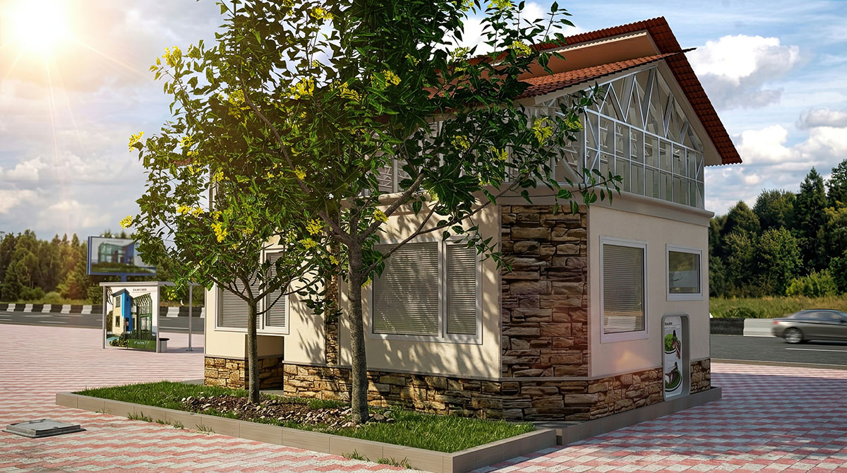 House for exhibition