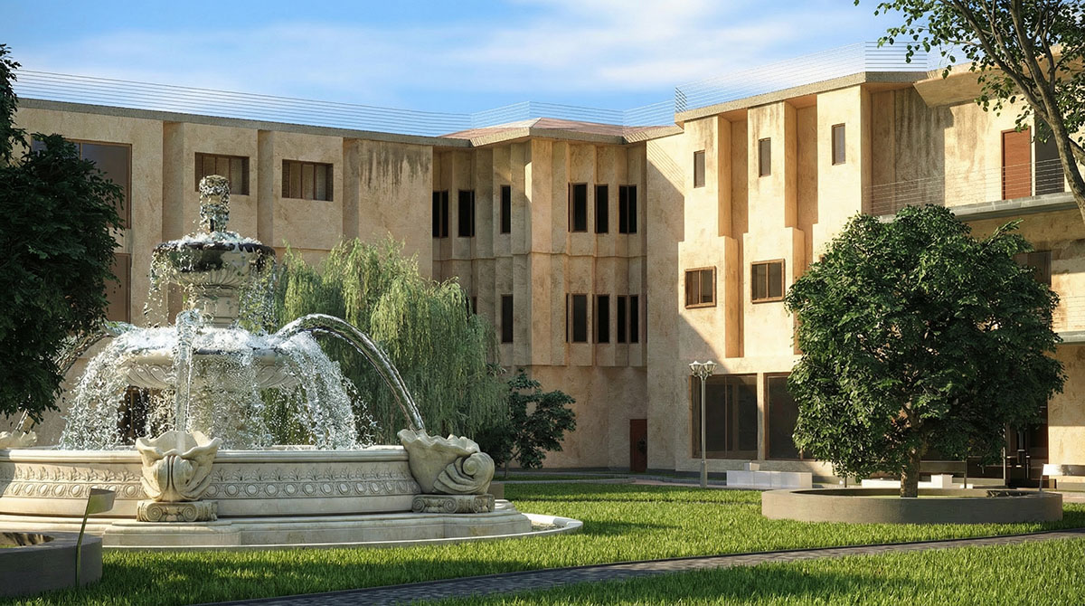 3 storey university complex