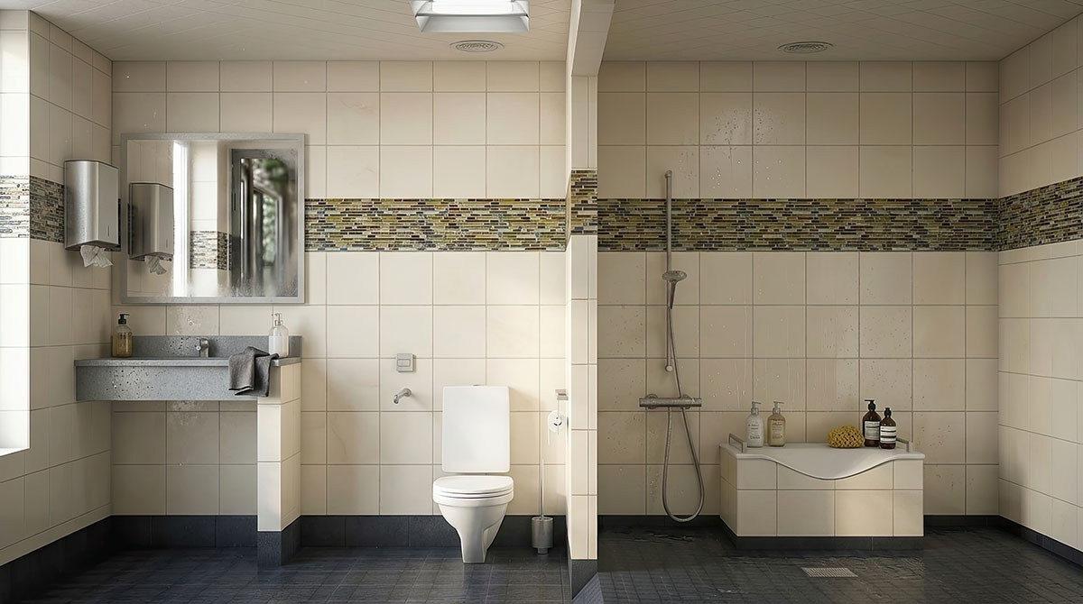 Bathrooms in the container