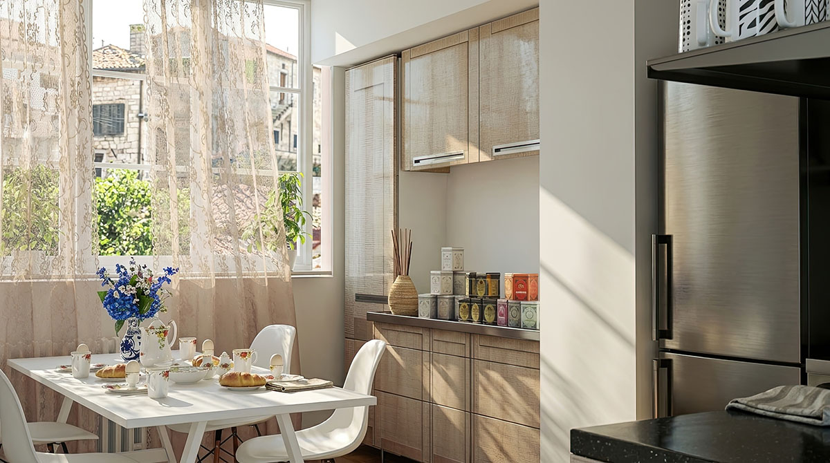 Three versions of kitchen